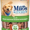 Milo's Kitchen Beef Sausage Slices With Rice Dog Treats, 18 Ounce, 4 Pack