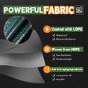 RAINDEWAY Tarps 10x10 Feet,Tarp Waterproof,5.5 Mil Thick, Multipurpose Waterproof Poly Tarp Cover with Metal Grommets and Reinforced Edges,Green Tarps (10'10'-Finished Size)