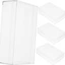 4pcs Plastic Storage Boxes for Jewelry and Beads Containers Lids for Craft Organization and Display