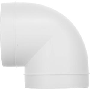 Vent Systems 90 Degree 6" Inch Elbow Duct Pipe Connector - Round Flexible, Rigid PVC Pipe, Duct, Tube Ventilation System Adapter - ABS Plastic HVAC Duct Fittings, Dryer Duct Connection, Ducting Joint