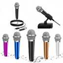 4 x Mini Microphone for iPhone, Miniature Microphone, ASMR Microphone, can be Used for Singing, Recording Video or Audio, Voice Calls, YouTube, Blog (Black)
