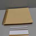 potricher 10 x 10 Inch DIY Scrapbook Photo Album 80 Pages Thick Kraft Blank Yellow Paper Memory Book for Wedding and Anniversary Family (Yellow, 10 Inch)