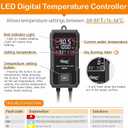 hygger Aquarium Heater 300W/500W/800W/1000W, Submersible Fish Tank Heater with Digital LED Controller and Intelligent Leaving Water Automatically Stop Heating System, for Freshwater and Saltwater