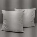 Oubonun 18"x18" Pillow Inserts (Set of 2) - Throw Pillow Inserts with 100% Cotton Cover - 18 Inch Square Interior Sofa Pillow Inserts - Decorative Pillow Insert Pair - White Couch Pillow