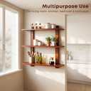 3 Tier Wall Shelves,Decorative Floating Shelf for Wall,Hanging Display Unit