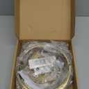 Modern Ceiling Light Fixture, 3 Rings Dimmable Flush Mount Ceiling Light with Remote Control, Gold Close to Ceiling Lighting Fixtures for Bedroom Living Room Dining Room Kitchen Ceiling Lamp