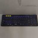 Samsers Foldable Keyboard and Mouse, Folding Bluetooth Keyboard Mouse Combo with Backlight, 2.4G + BT5.0 x 2, Full-Size Travel Keyboard & Portable Wireless Mouse for Windows/Android/iOS/Mac OS, Black (Elegant Black - Backlit)