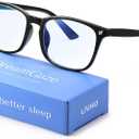 livho Gaming Blue Light Blocking Glasses for Better Sleep, Premium Night Driving, Computer Blockers for Man & Woman (Clear)