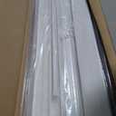 DEZ FURNISHINGS Cordless 2" Faux Wood Blind, 41" W x 72" H, White