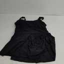 Eomenie One Piece Swimdress Swimsuits for Women Tummy Control Swim Dresses Skirt Bathing Suit (XX-Large, Black 1)