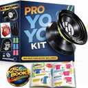 Professional Responsive Yoyo Kit, Premium Alloy Yo-Yo for Kids and Beginners with Easy-to-Follow Top 25 Tricks Book, Yoyo Glove, Storage Sack, 10 Colored Strings, and Bearing Tool, Great Gift for Boy.