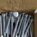 (50) Hex Head 3/8 x 6 Lag Bolts Zinc Plate Wood Screws
