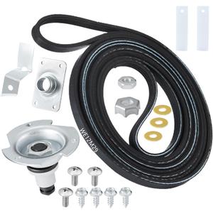 WE25X205 WE25M40 Dryer Drum Bearing Replacemnt Kit Contains WE12M29 Drum Drive Belt WE1M333 Drum Bearing Slide - Compatible With GE Hotpoint Replaces AP2619300,784658,PS267529