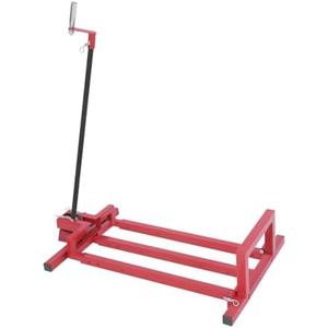 RIUOPN Riding Lawn Mower Lift Jack 45° Tilt Adjustable Universal Lawn Mower Lift with 880 Lbs Weight Capacity Telescopic Maintenance Jack for Lawn mowers and Garden Tractors