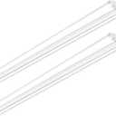 ANTLUX 110W 8FT LED Wraparound Ultra Slim Strip Lights, 12600LM, 5000K, 8 Foot LED Garage Shop Lights, Flush Mount Warehouse Office Ceiling Lighting Fixture, Luminous Tube Replacement, 2 Pack (5000K Daylight White)