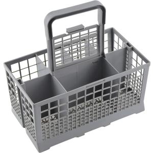 Cenipar Dishwasher Cutlery Basket(9.6" x 5"x 4.8") Universal Silverware Basket Compatible with G-E Whirl-pool Sam-sung, May-tag Kitchen-Aid Ken-more Dishwasher, Grey