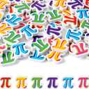 Yopyame 60PCS Pi Day Mini Erasers for Kids Bulk  Letter Assorted Novelty Tiny Pencil Erasers Cute 3D Puzzle Eraser Desk Pet School Classroom Prize Student Homework Reward Gift Filling Party Favors