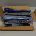 14 inch Drawer Slides 6 Pairs (12pcs) Full Extension Ball Bearing Drawer Rails Side Mount 3 fold Metal Dresser Runners for File Cabinet Trash Can Kitchen Wardrobe Glides 14" Black 100 LB Capacity