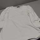 OFEEFAN Womens Tops 3/4 Sleeve with Buttons Dressy Casual Blouses Summer Outfits Beach Vacation Plus Size Spring Clothes M