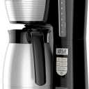 BLACK+DECKER 12-Cup Thermal Programmable Coffee maker, Brew Strength Selector, Auto-clean, Black and Silver