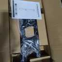 Dual Monitor Stand with Built-in Power Outlet, Vertical Stack Freestanding Monitor Mount for 13-32 inch Flat Curved Computer Screen, Metal Base, Height Adjustable, Max VESA 100x100mm