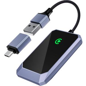 Wireless CarPlay Adapter for Apple iPhone, Convert Wired CarPlay to Wireless, Plug-and-Play, Stable Connection Compatible with OEM Wired CarPlay Vehicles & iOS 10+ (Purple)