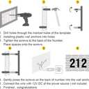 Backlit LED House Numbers 5", Stainless Steel Hand-Polished for House Address Signs, Modern House Numbers 5 Inch,Low-Voltage, Waterproof Corrosion Resistant (5 Inch Black 1)