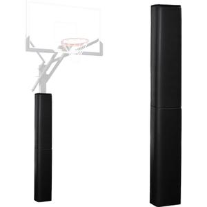 Square Pole Padding Basketball Pole Pads Heavy Duty Square Pads Outdoor Fits 4"x4", 5"x5", 6"x6",6"x8", 8"x8" Poles Waterproof UV-Resistant Durable Protection Pads (Black)