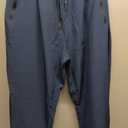 Men's Elastic Waist Hiking Pants Water Resistant Quick-Dry Lightweight Outdoor Sweatpants with Zipper Pockets (Blue, XL)