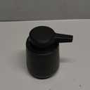 BosilunLife Ceramic Automatic Soap Dispenser with Extended Pump Nozzle, 3 Adjustable Levels, Touchless Foam Hand Wash Foaming Dispenser for Bathroom & Kitchen, Embossed Wave Design, Black, 10oz