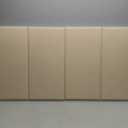 4PCS Sound Proof Panels for Walls, Large Acoustic Panels Sound Absorbing, 23.6x11.8 Inches Sound Proof Foam Panels for Walls, Fiberglass Inner Sound Absorbing Panels for Studio Home Office (Camel)