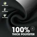 Pureegg Table Cloth - Polyester Table Cloth for Rectangle Table, 60''x84'' Tablecloth, Decorative Tablecloths for Parties, Dinings, Picnics, Washable & Ironable, Black, 2 Pack