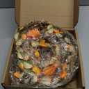 Fall Decor, Fall Garland, 6FT Autumn Eucalyptus Leaves Pumpkin Harvest Festival Thanksgiving Christmas Hanging Garlands for Home Wedding Mantle Indoor Window Wall Arch Background Decoration