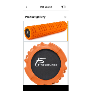 ProSource Sports Medicine Foam Roller 24" x 5" / 13" x 5" with Grid for Deep-Tissue Massage and Trigger-Point Muscle Therapy