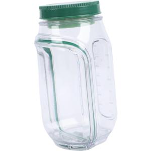 Portable Salad Jar with Leakproof Dressing Compartment Vertical Layering Side Open Reusable Salad Container for School Office Travel Outdoor