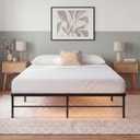 Zinus Rumi Heavy Duty Metal Platform Bed Frame, RGB LED Lights, Full | 3600 lbs Capacity, Reinforced Steel Construction, Mood Setting LED Lights, Underbed Storage Space, No Box Spring Needed