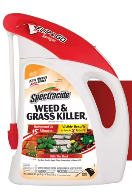 Spectracide Weed & Grass Killer with Flip & Go™ Sprayer, Kills Weeds and Grasses, 64 fl oz