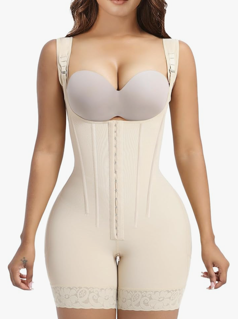 YIANNA Fajas Colombianas Moldeadoras Shapewear Tummy Control Body Shaper Postpartum Butt Lift Compression Garment with Bones 3XL