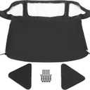 HECASA Convertible Soft Top Replacement Compatible with 1971-1981 Triumph Spitfire with Clear Plastic Window, Premium Grade Sailcloth Vinyl Black
