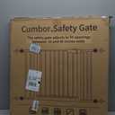 Cumbor 29.7-46" Baby Gate for Stairs, Toddler Safety Essentials for The House, Auto Close Dog Gate for Doorways, Mom's Choice Awards Winner-Easy Install Pressure Mounted Pet Gates for Dogs, White
