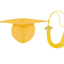 FtyFty Unisex Adult Matte Graduation Cap with Tassel Year Charm 2025  4 Pack