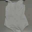 Eleady Shapewear Bodysuits for Women - Body Shaper Thong Tank Top Bodysuit Square Neck (XL, White)