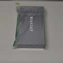 MONASAY Zipper Wallet Case Fit for iPhone SE 2022/2020/8/7, [Glass Screen Protector ][RFID Blocking] Flip Leather Handbag Phone Cover with Card Holder & Crossbody Lanyard Strap, Rosegold