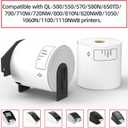 2.4x3.9 Shipping Labels Compatible with Brother DK-1202 (10 Rolls | 3000 Labels), HUOJI Thermal Labels Replacement for Brother QL-800 QL-820NWB QL-1110NWB