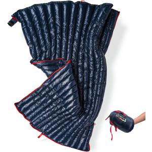 ZOOOBELIVES Ultralight Backpacking 32-50F Down Sleeping Bag - 27oz Ultra Compact 650 Fill Power Envelope Sleeping Bag for Hiking, Camping and Backcountry, Lightweight and Compressible Alplive T400, Navy
