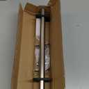 1-Inch Diameter Curtain Rod, Adjustable Rod Set with Premium Aluminum Brackets and Finials, Single Heavy-Duty Curtain Rods for Windows (Satin Nickel, 16-28")