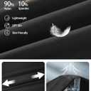 Men's Casual Cargo Pants Workout Sweatpants Joggers Stretch Hiking Drawstring Tactical Trousers (Black, S)