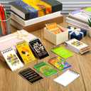 48 Pcs Mini Hispanic Heritage Notebooks Hispanic Month Theme Pocket Small Memo Pad National Heritage Month Spiral Notepads for Gift Party Favor Supplies Office