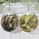 3" Stained Glass Bald Eagle Ornament, Christmas Ornament, Christmas Ornaments for Tree, Heirloom Keepsake, Gift Exchange, Gift Idea, Bauble Present