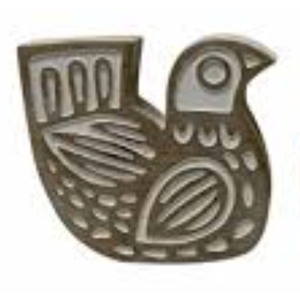 Textile Printing Block Bird Hand Carved Wooden Stamp Wood Block Printing Textile Stamps for Fabric/Pottery Blocks- 6 Inch